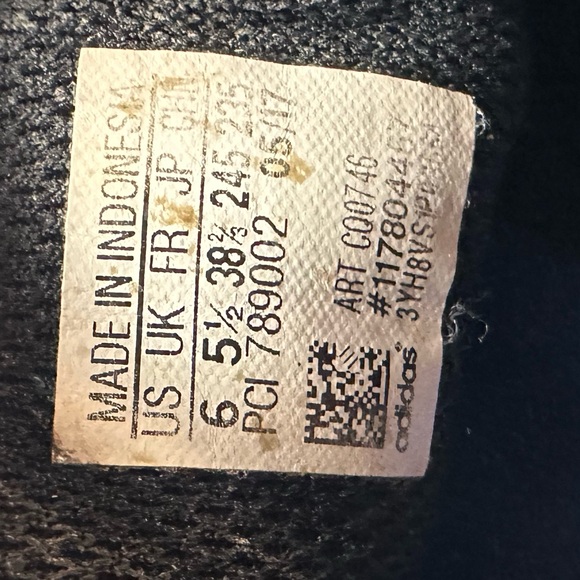 Adidas Kids Sneakers - Black with Iridescent Accents - Picture 4 of 5